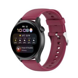 SZILIKON szíj Huawei Watch 4 / Watch 4 Pro bordó színben