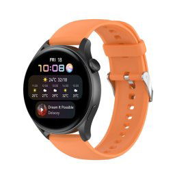 SZILIKON szíj Huawei Watch 4 / Watch 4 Pro narancssárga színben