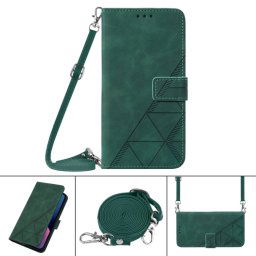 TRIANGLE Pénztárca tok szíjjal Xiaomi Redmi Note 12S zöld