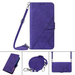 TRIANGLE Pénztárca tok szíjjal Xiaomi Redmi Note 12S lila