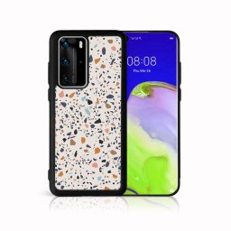 PROTEMIO MY ART Védőburkolat Huawei P40 BEIGE TERRAZZO (162)
