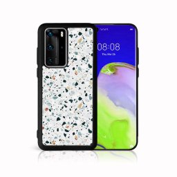 PROTEMIO MY ART Védőburkolat Huawei P40 GREY TERRAZZO (163)