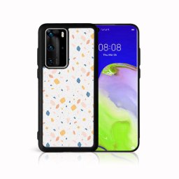 PROTEMIO MY ART Védőburkolat Huawei P40 ORANGE TERRAZZO (165)