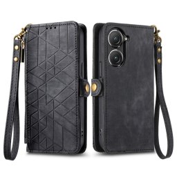GEOM Wallet tok Asus Zenfone 10 fekete