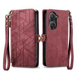 GEOM Wallet tok Asus Zenfone 10 piros telefonhoz