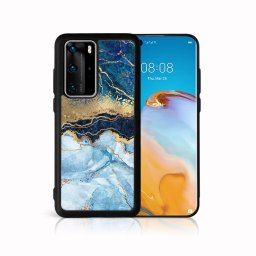 PROTEMIO MY ART Védőburkolat Huawei P40 Pro BLUE MARBLE (141)