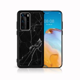 PROTEMIO MY ART Védőburkolat Huawei P40 Pro BLACK MARBLE (142)