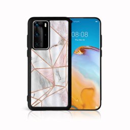 PROTEMIO MY ART Védőburkolat Huawei P40 Pro PINK MARBLE (143)