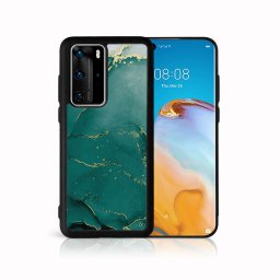 PROTEMIO MY ART Védőburkolat Huawei P40 Pro GREEN MARBLE (145)