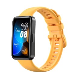 SZILIKON szíj Huawei Band 8-hoz sárga-narancs
