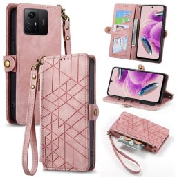 GEOM Wallet tok Xiaomi Redmi Note 12S rózsaszín telefonhoz