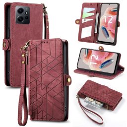GEOM Wallet tok Xiaomi Redmi Note 12 piros telefonhoz