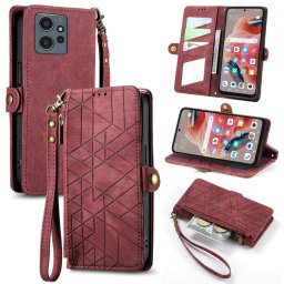 GEOM Wallet tok Xiaomi Redmi Note 12 5G piros telefonhoz