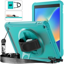 SOLID Tartós borítás Apple iPad 10.2 2021 / 2020 / 2019 mentazöldhöz