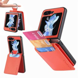 JSM CARD Fedél kártyatartókkal Samsung Galaxy Z Flip 5 5G narancssárga