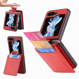 JSM CARD Borító kártyatartókkal Samsung Galaxy Z Flip 5 5G piros