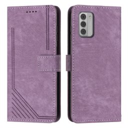 STRIPE Pénztárca tok pánttal Nokia G42 5G lila