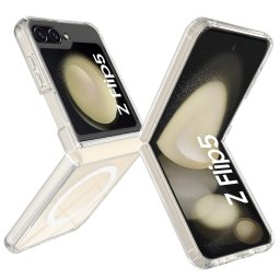 TRANSPARENT MAGSAFE burkolat Samsung Galaxy Z Flip 5 5G átlátszó