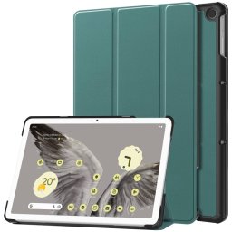 LEATHER Flip borító a Google Pixel Tab repülőjáratához zöld