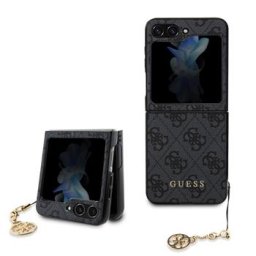 GUESS 4G fedél medállal Samsung Galaxy Z Flip 5 5G szürke