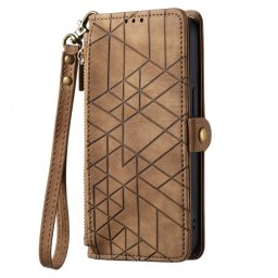 GEOM Wallet tok Apple iPhone 15 Pro Max telefonhoz barna