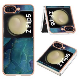 IMD MARBLE Védőburkolat Samsung Galaxy Z Flip 5 5G GREEN