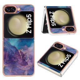 IMD MARBLE Védőburkolat Samsung Galaxy Z Flip 5 5G PURPLE