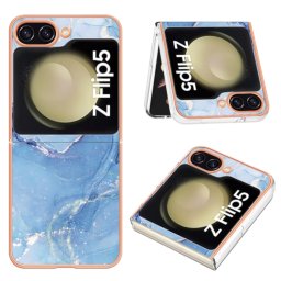 IMD MARBLE Védőburkolat Samsung Galaxy Z Flip 5 5G BLUE