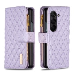 LATTICE PLUS pénztárca tok Samsung Galaxy Z Fold 5 5G lila telefonhoz