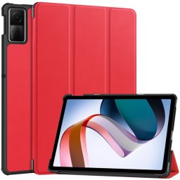 LEATHER Flip borítás Xiaomi Redmi Pad SE-hez piros