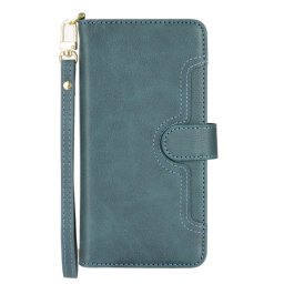 ZIP O Wallet tok Asus Zenfone 10 / Zenfone 9 zöld
