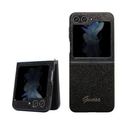 GUESS GLITTER FLAKES tok Samsung Galaxy Z Flip 5 5G fekete