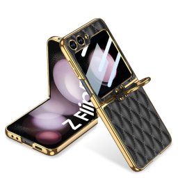 GKK NIKKI Huzat tartóval Samsung Galaxy Z Flip 5 5G fekete
