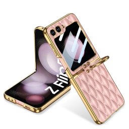 GKK NIKKI Huzat tartóval Samsung Galaxy Z Flip 5 5G rózsaszín