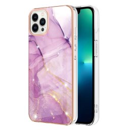IMD MARBLE Védőburkolat Apple iPhone 15 Pro Max PURPLE