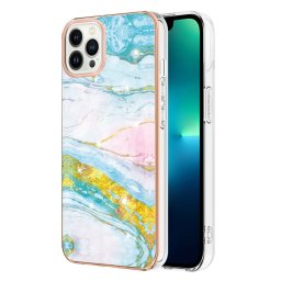 IMD MARBLE Védőburkolat Apple iPhone 15 Pro GREEN GOLD