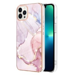 IMD MARBLE Védőburkolat Apple iPhone 15 Pro ROSE GOLD