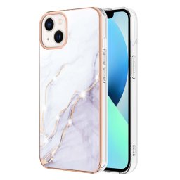 IMD MARBLE Védőburkolat Apple iPhone 15 WHITE