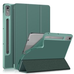 LEATHER Flip borítás Lenovo Tab P12 zöld