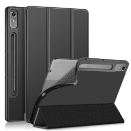 LEATHER Flip borítás Lenovo Tab P12 fekete