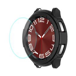 ENKAY TPU FULL BODY Üvegborítás Samsung Galaxy Watch 6 Classic 43mm fekete