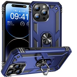 RING tok tartóval Apple iPhone 15 Pro kék színű