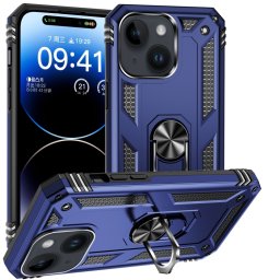 RING tok tartóval Apple iPhone 15 Plus kék színű