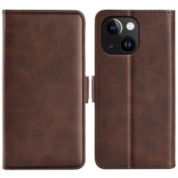 SIDE Wallet tok Apple iPhone 15 Plus készülékhez sötétbarna