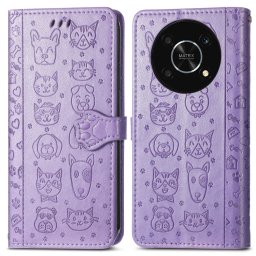 CUTE CAT pénztárcavédő Huawei Nova Y90 lila