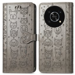 CUTE CAT pénztárcavédő Huawei Nova Y90 szürke