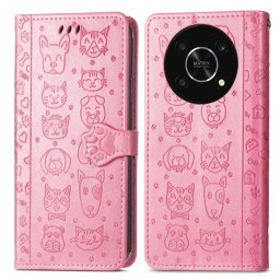 CUTE CAT pénztárcavédő Huawei Nova Y90 rózsaszín