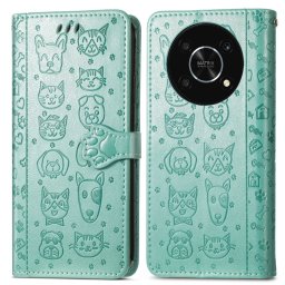 CUTE CAT pénztárcavédő Huawei Nova Y90 zöld