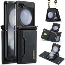DG.MING 2in1 Wallet tok Samsung Galaxy Z Flip 5 5G fekete