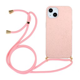 ROPE Huzat kábellel Apple iPhone 15 Plus rózsaszín
